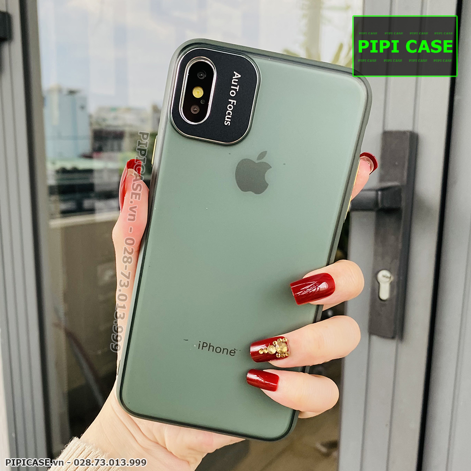 Ốp Lưng iPhone XS Max - AutoFocus Matte - Xanh Rêu
