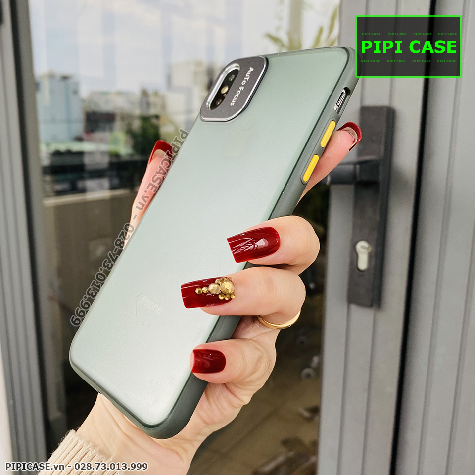 Ốp Lưng iPhone XS Max - AutoFocus Matte - Xanh Rêu
