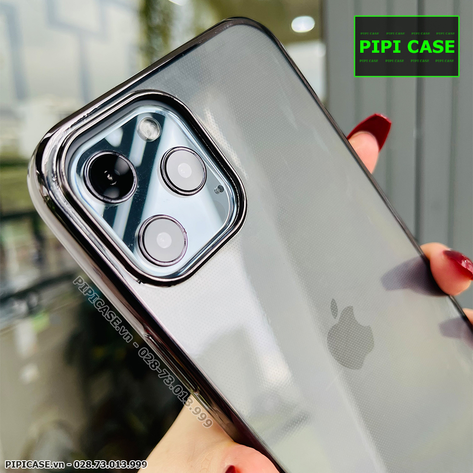 Ốp Lưng iPhone 12 Pro Max - New Crytal Color - Đen