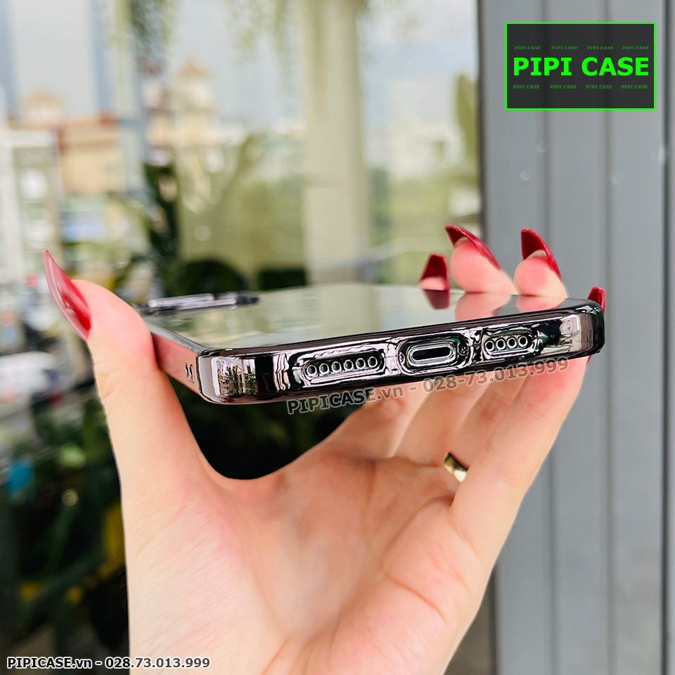 Ốp Lưng iPhone 12 Pro Max - New Crytal Color - Đen