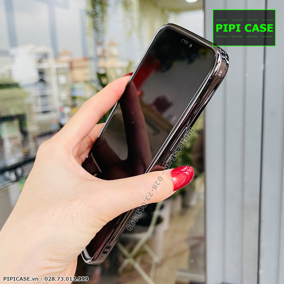 Ốp Lưng iPhone 12 Pro Max - New Crytal Color - Đen
