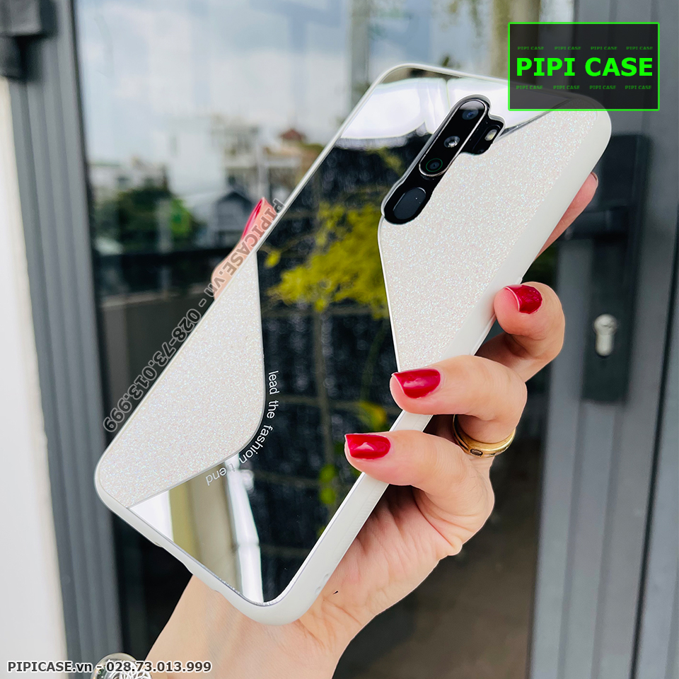 Ốp Lưng Oppo A5 2020 / A9 2020 - Glitter Mirror - Trắng