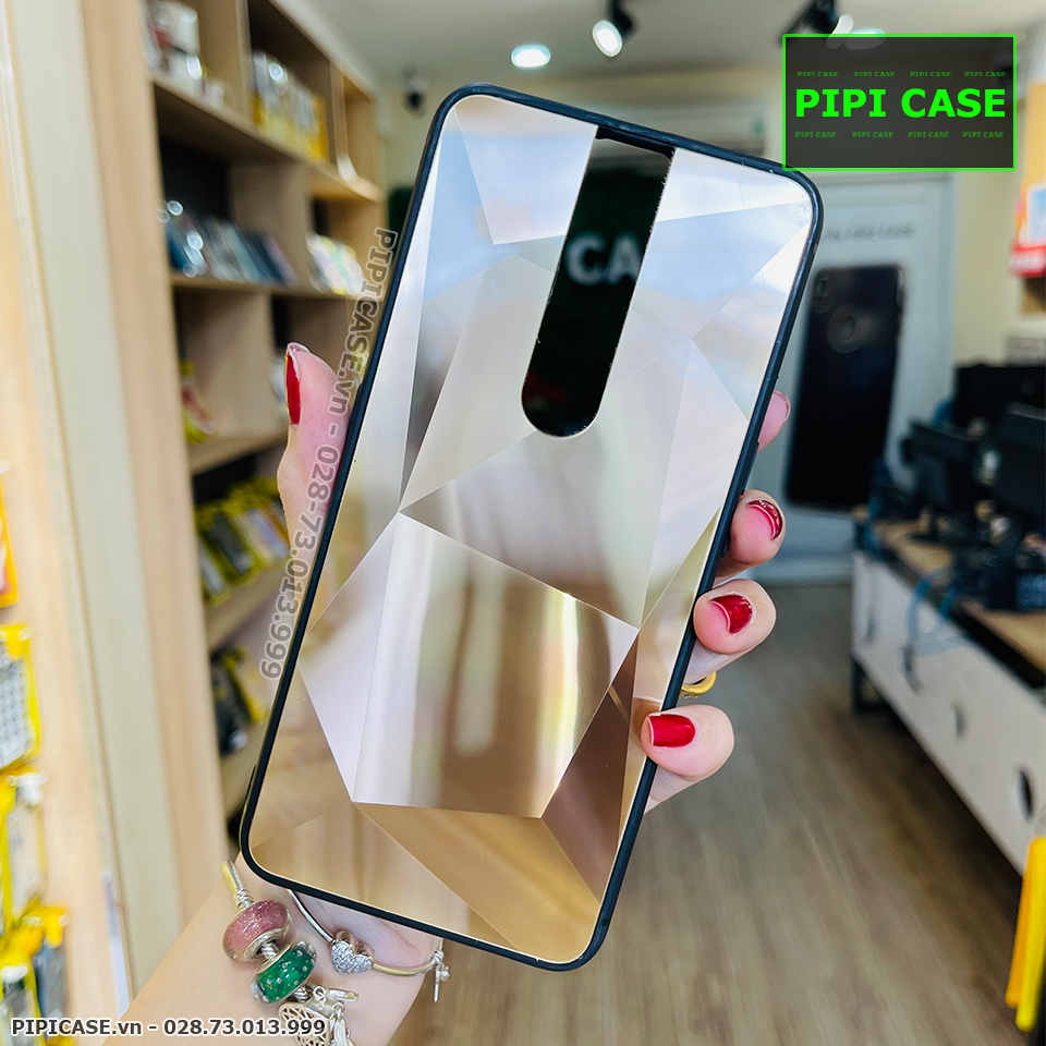 Ốp Lưng Oppo F11 Pro - Kim Cương 6D - Vàng