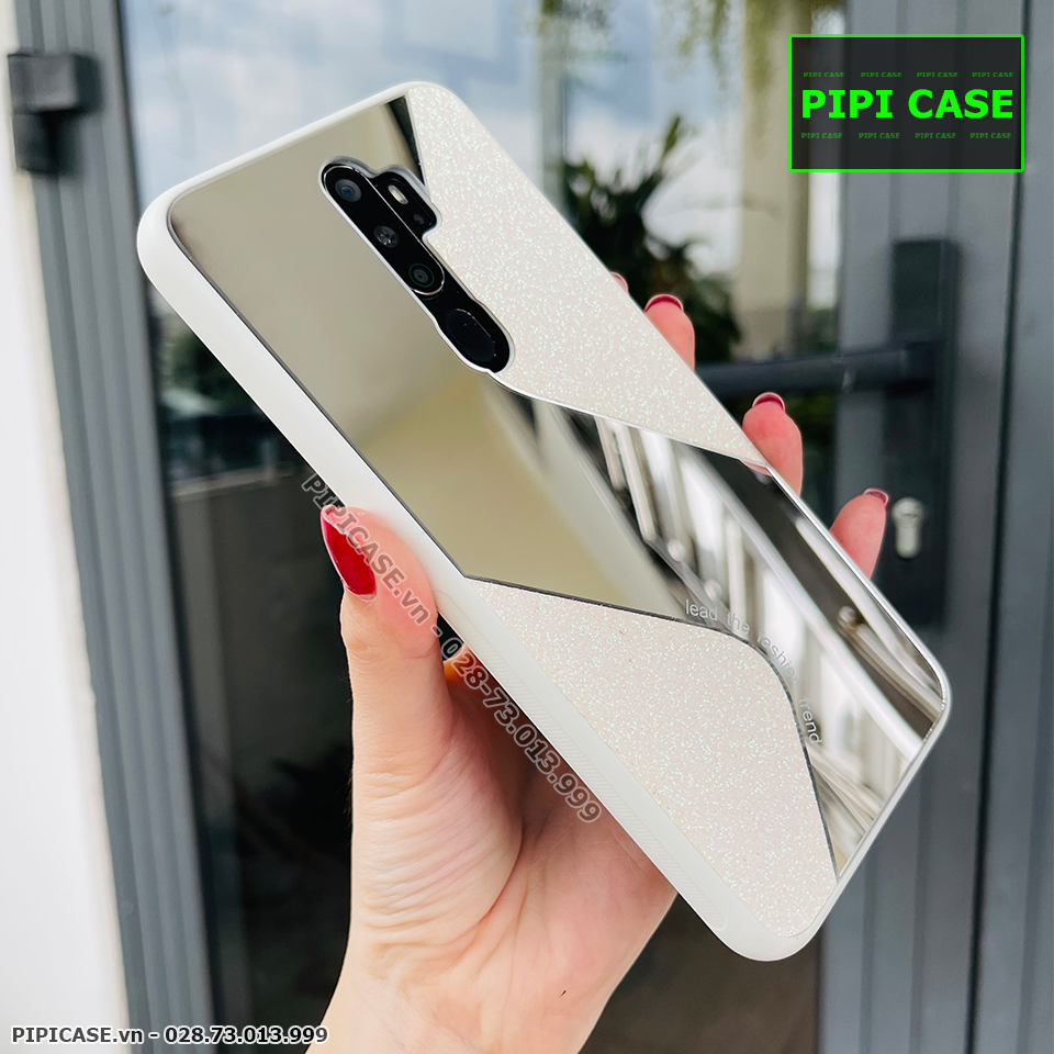 Ốp Lưng Oppo A5 2020 / A9 2020 - Glitter Mirror - Trắng