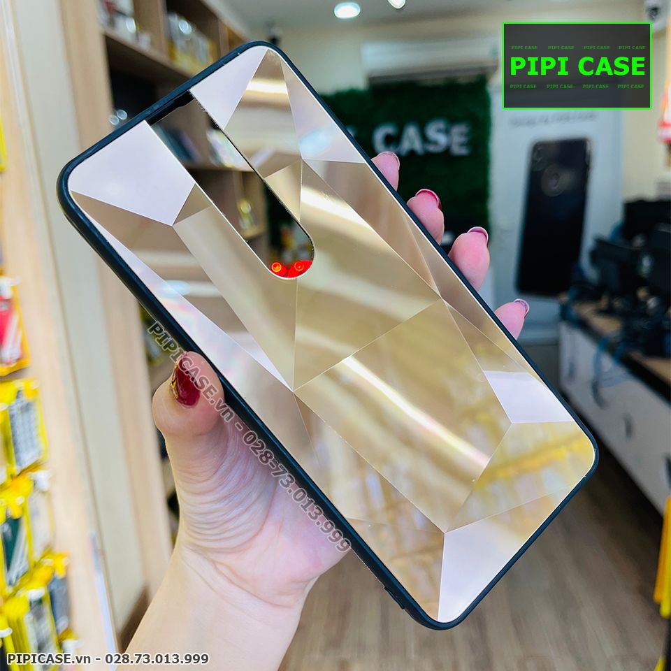 Ốp Lưng Oppo F11 Pro - Kim Cương 6D - Vàng