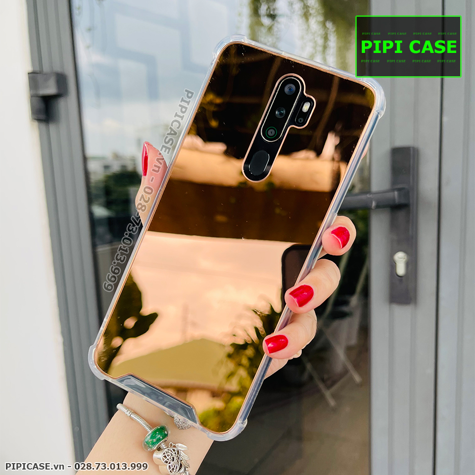 Ốp Lưng Oppo A5 2020 / A9 2020 - Mirror - Hồng
