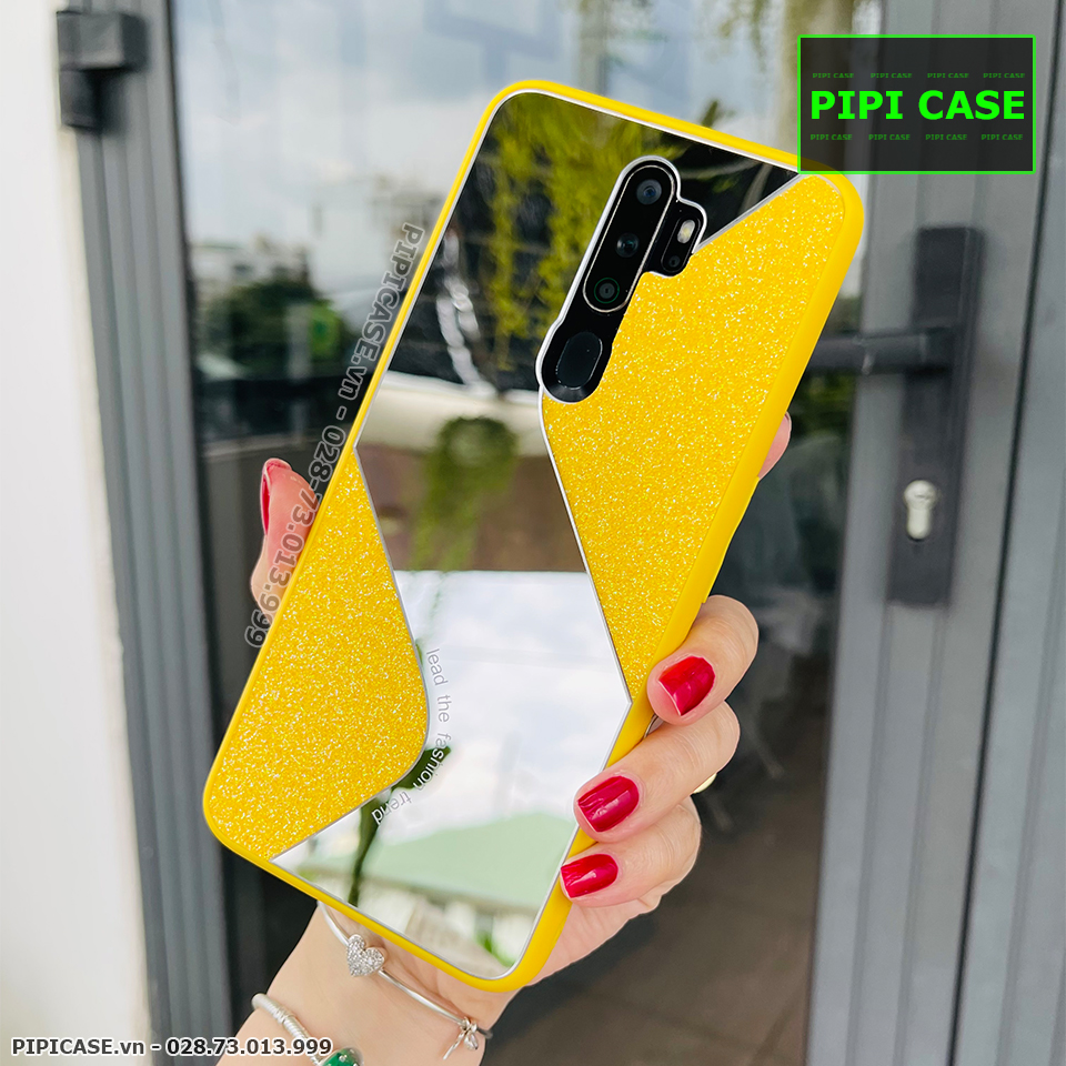 Ốp Lưng Oppo A5 2020 / A9 2020 - Glitter Mirror - Vàng