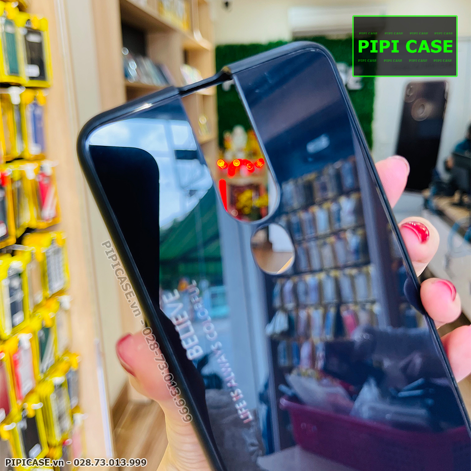 Ốp Lưng Oppo F11 Pro - Glass Two Color - Đen