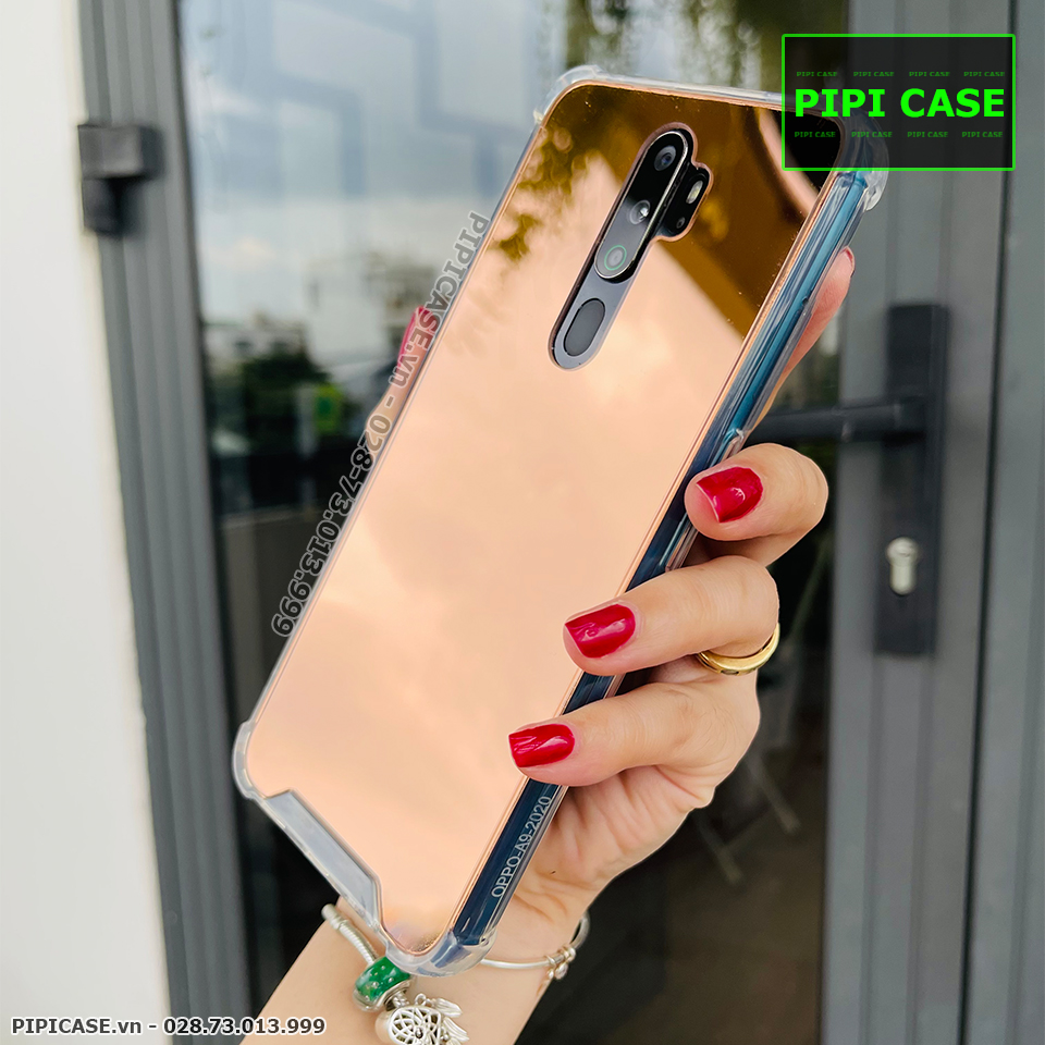 Ốp Lưng Oppo A5 2020 / A9 2020 - Mirror - Hồng