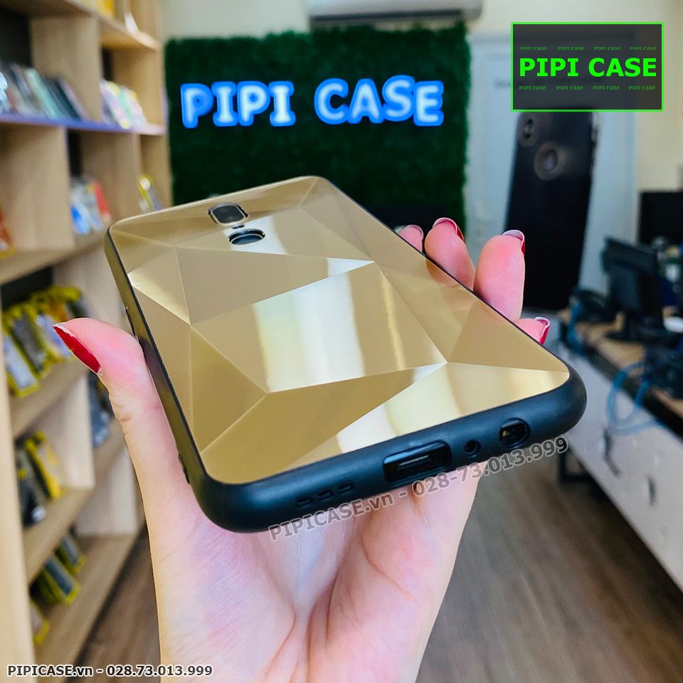 Ốp Lưng Oppo F11 - Kim Cương 6D - Vàng
