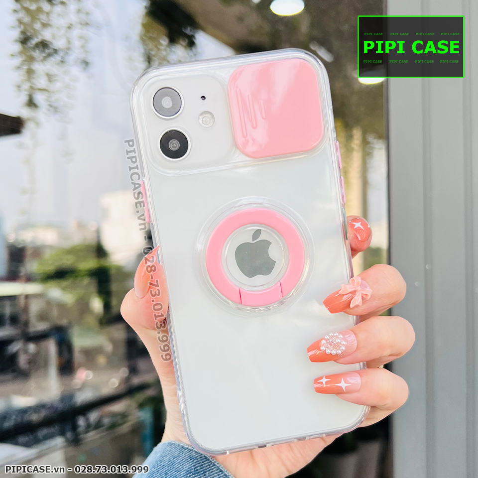 Ốp Lưng iPhone 12 - Pink Bear - Hồng