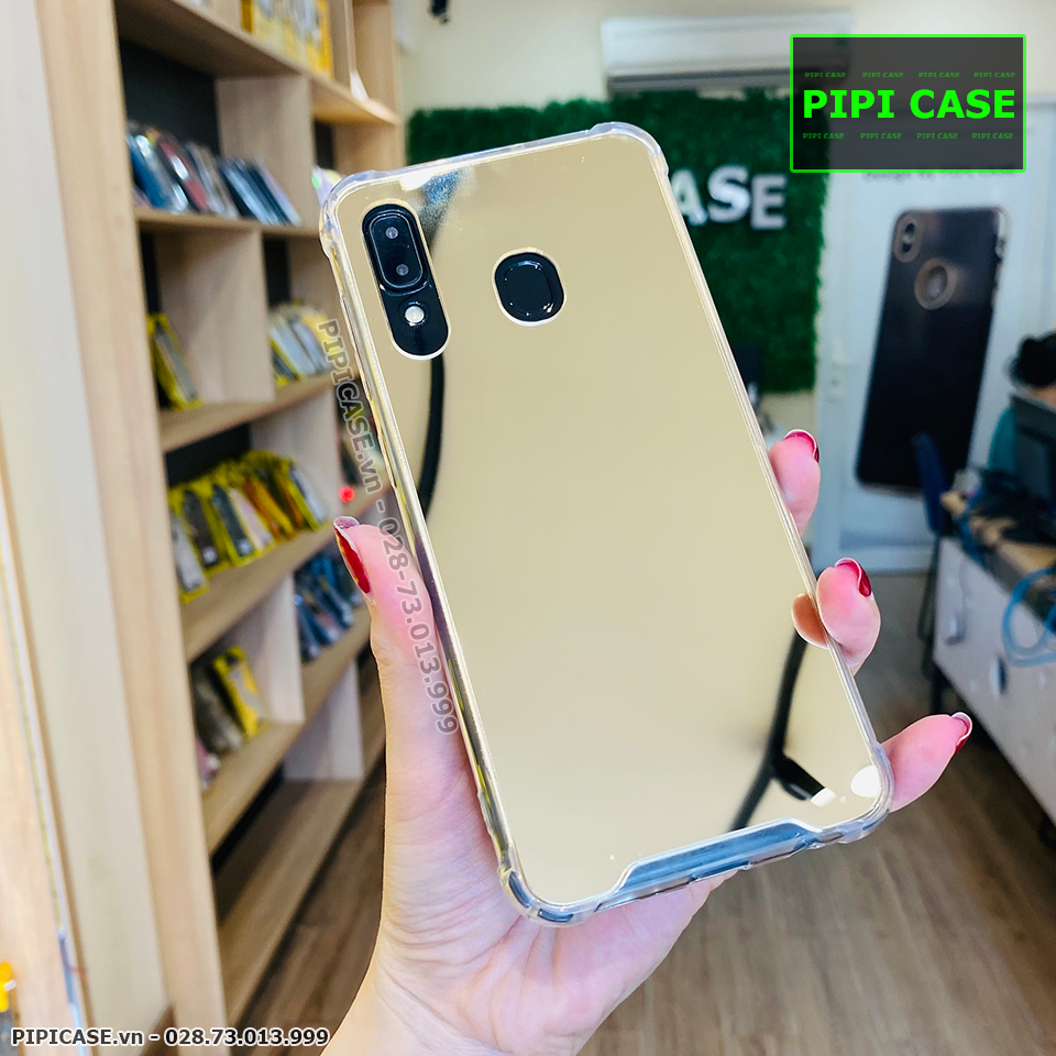 Ốp Lưng Samsung A30 - Mirror - Vàng