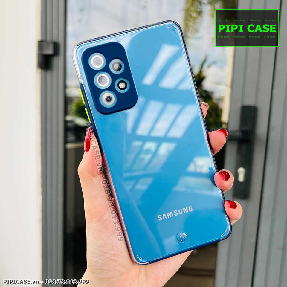 Ốp Lưng Samsung A52 - MiMin - Xanh Dương