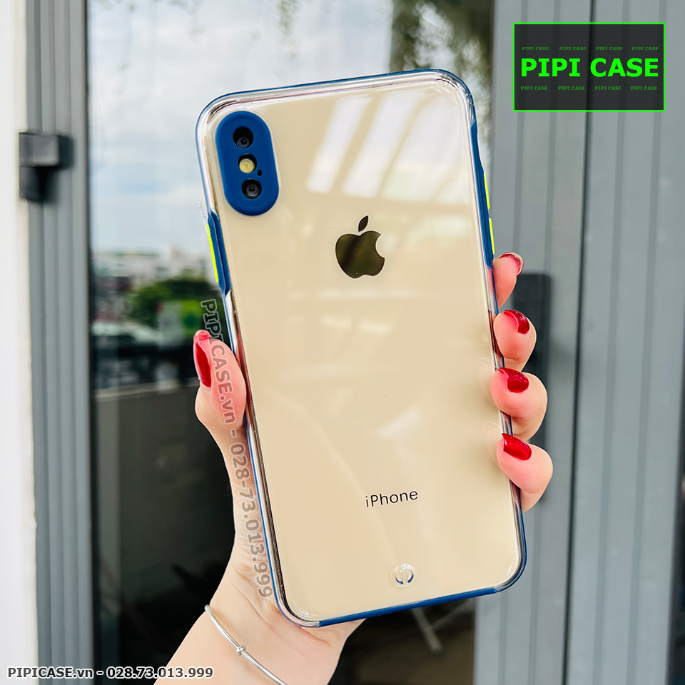 Ốp Lưng iPhone XS Max - MiMin - Xanh Dương