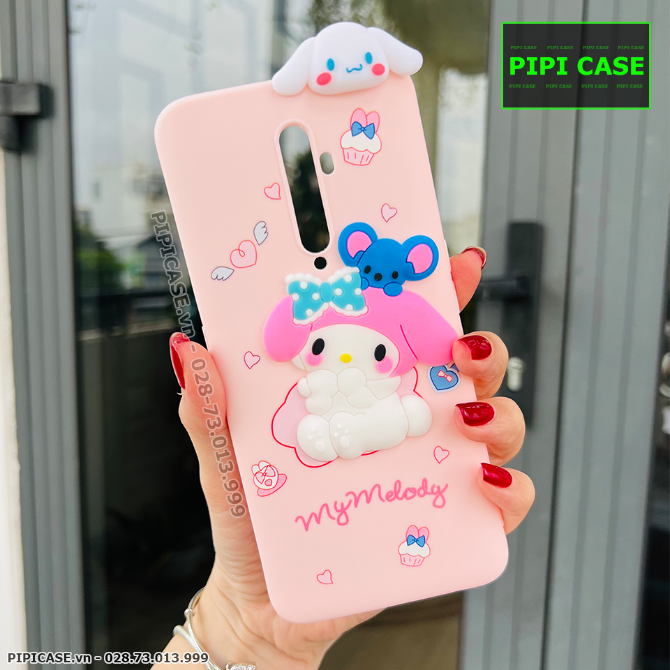 Ốp Lưng Oppo Reno 2F - HH Bunny - Hồng