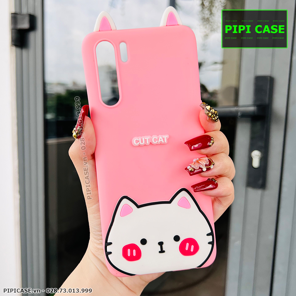 Ốp Lưng Oppo Reno 3 - HH Cat - Hồng