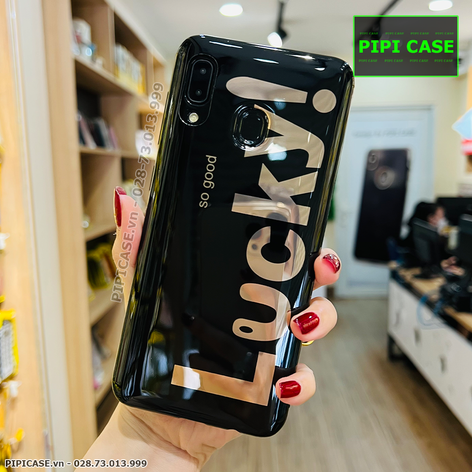 Ốp Lưng Samsung A20 / A30 - Lucky - Đen