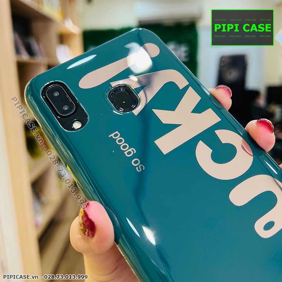 Ốp Lưng Samsung A20 / A30 - Lucky - Xanh Lá