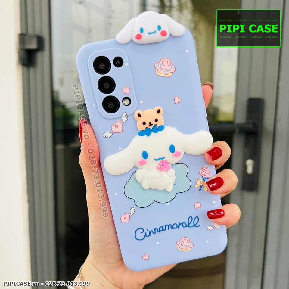 Ốp Lưng Oppo Reno 5 - HH Bunny - Xanh Nhạt