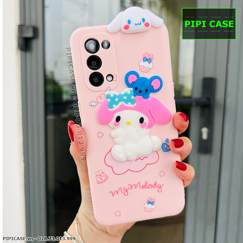 Ốp Lưng Oppo Reno 5 - HH Bunny - Hồng