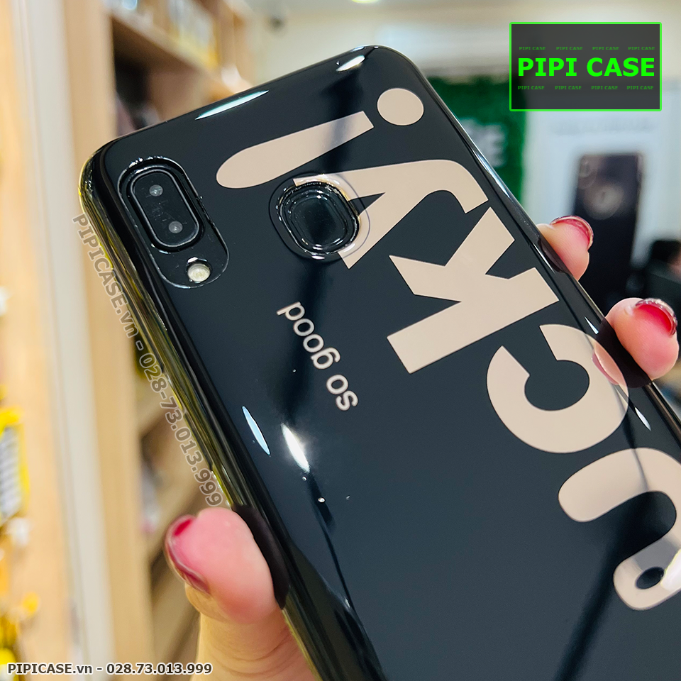 Ốp Lưng Samsung A20 / A30 - Lucky - Đen