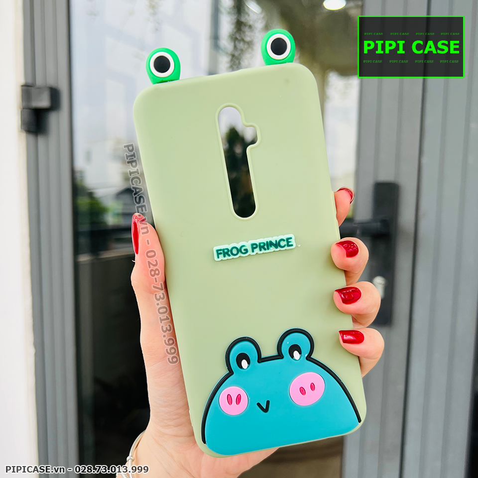 Ốp Lưng Oppo Reno 2F - HH Frog - Xanh Lá