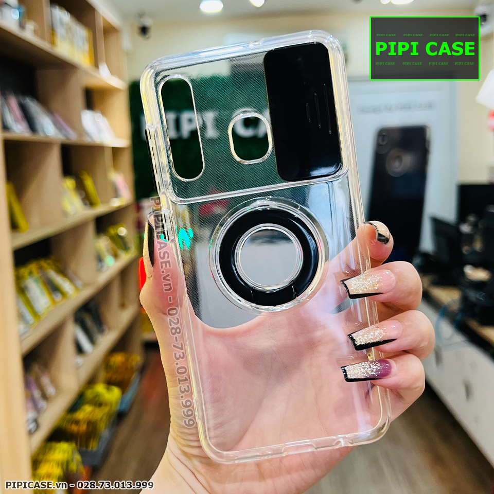 Ốp Lưng Samsung A20 / A30 - Pink Bear - Đen