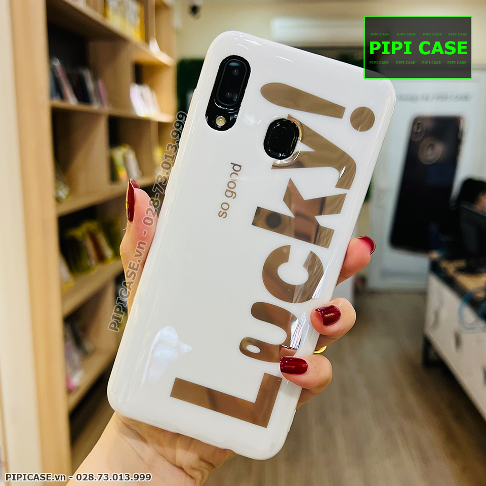 Ốp Lưng Samsung A20 / A30 - Lucky - Trắng