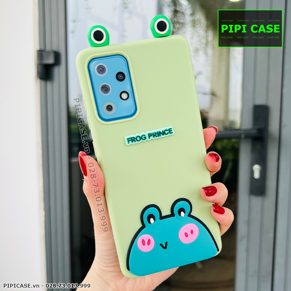 Ốp Lưng Samsung A72 - HH Frog - Xanh Lá