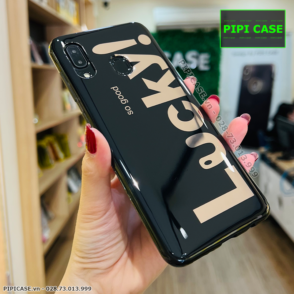 Ốp Lưng Samsung A20 / A30 - Lucky - Đen