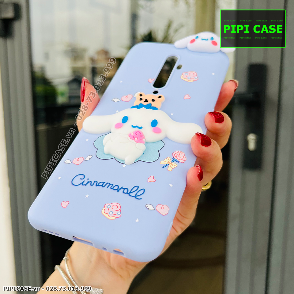 Ốp Lưng Oppo Reno 2F - HH Bunny - Xanh Nhạt