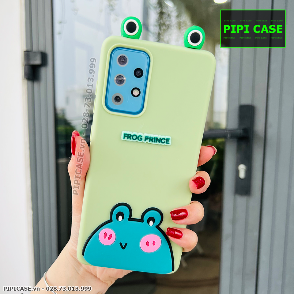 Ốp Lưng Samsung A72 - HH Frog - Xanh Lá