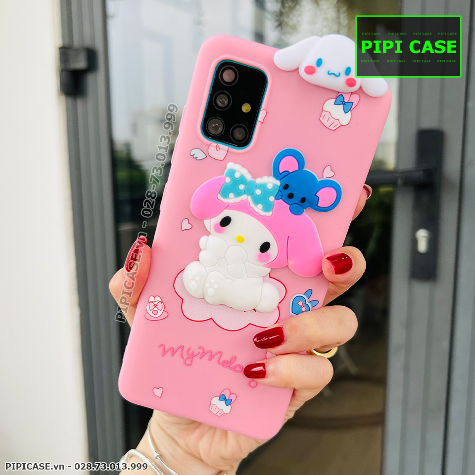 Ốp Lưng Samsung A71 - HH Bunny - Hồng