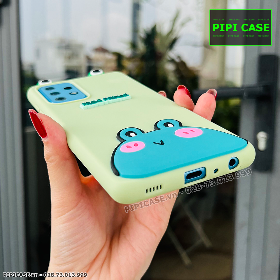 Ốp Lưng Samsung A72 - HH Frog - Xanh Lá