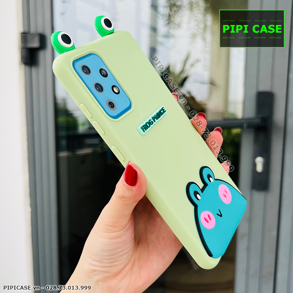 Ốp Lưng Samsung A72 - HH Frog - Xanh Lá