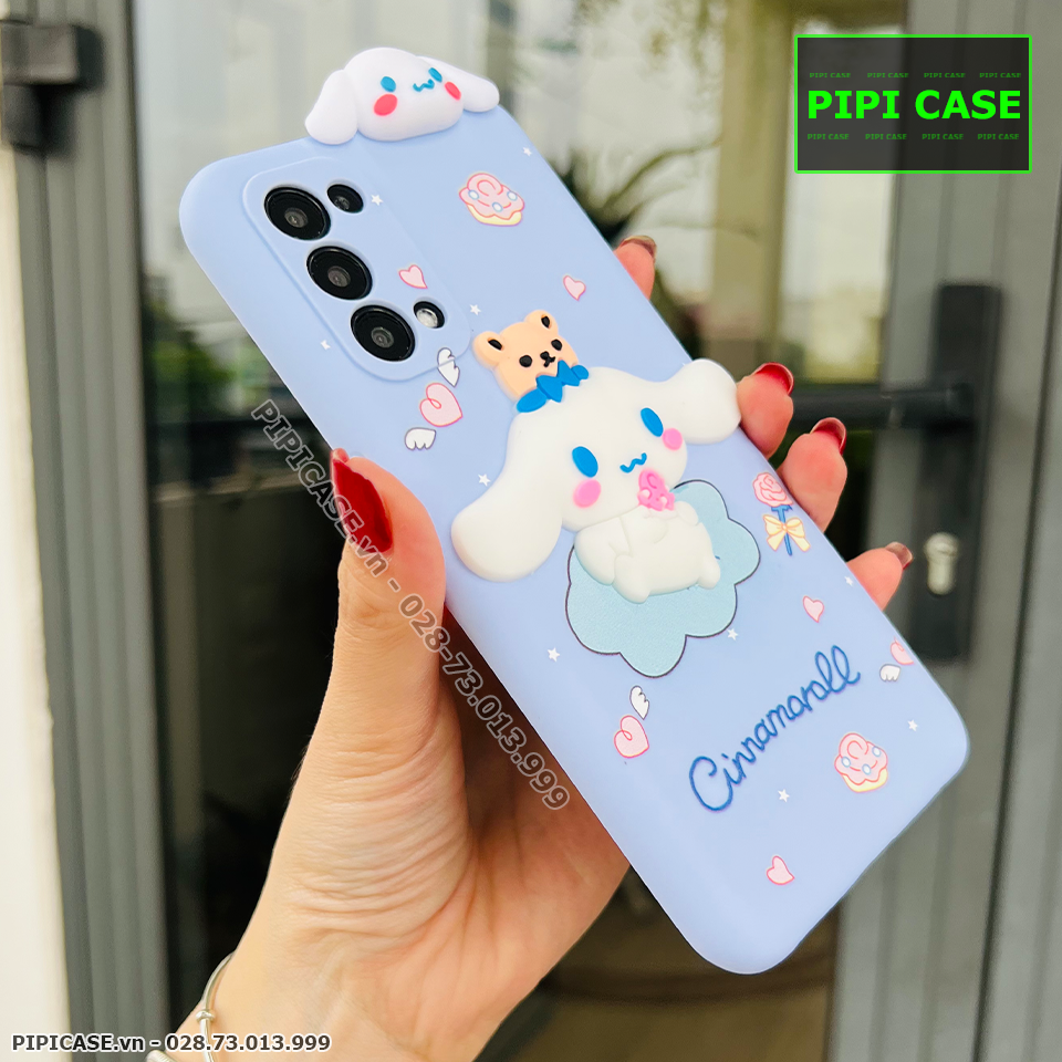 Ốp Lưng Oppo Reno 5 - HH Bunny - Xanh Nhạt