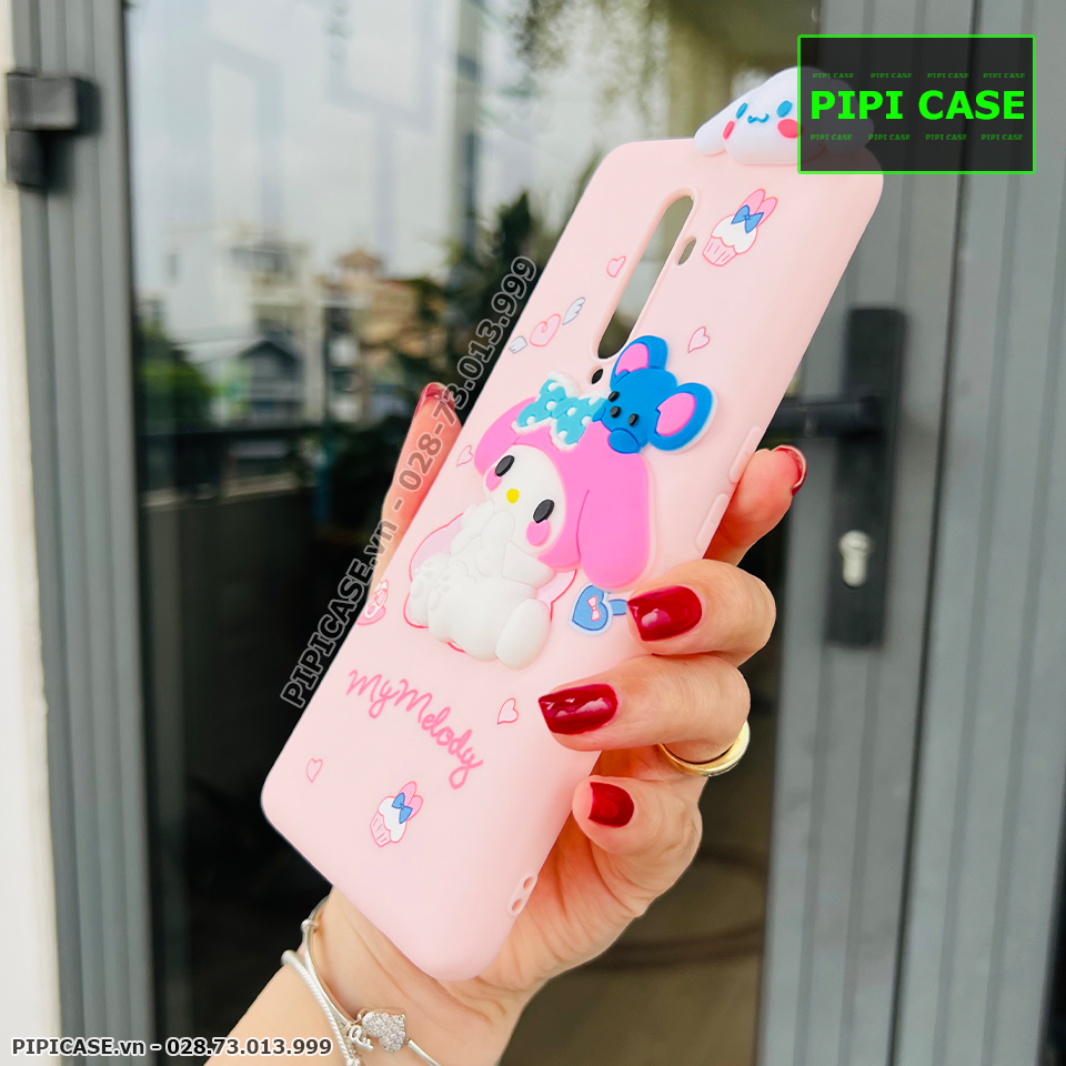 Ốp Lưng Oppo Reno 2F - HH Bunny - Hồng