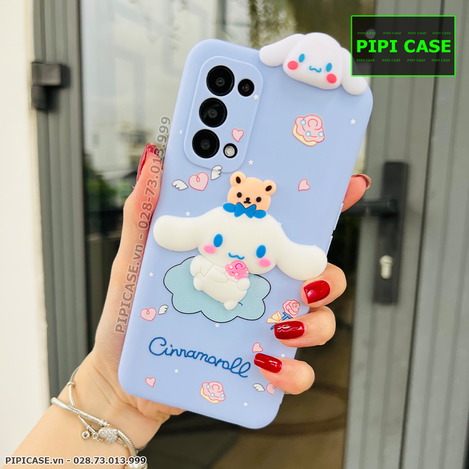 Ốp Lưng Oppo Reno 5 - HH Bunny - Xanh Nhạt