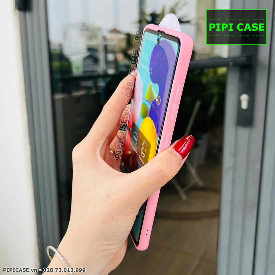Ốp Lưng Samsung A71 - HH Bunny - Hồng