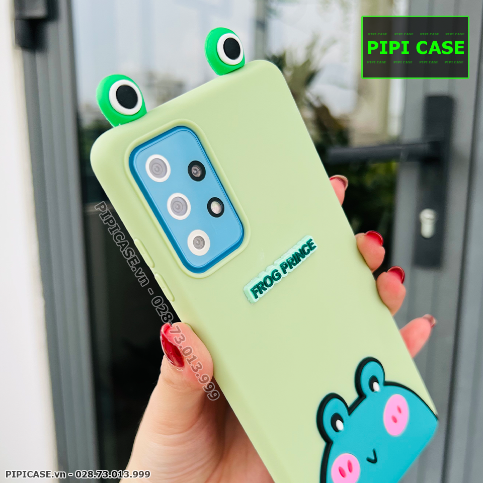 Ốp Lưng Samsung A72 - HH Frog - Xanh Lá