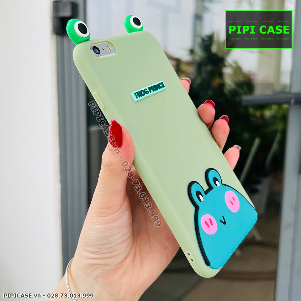 Ốp Lưng iPhone 6S Plus - HH Frog - Xanh Lá