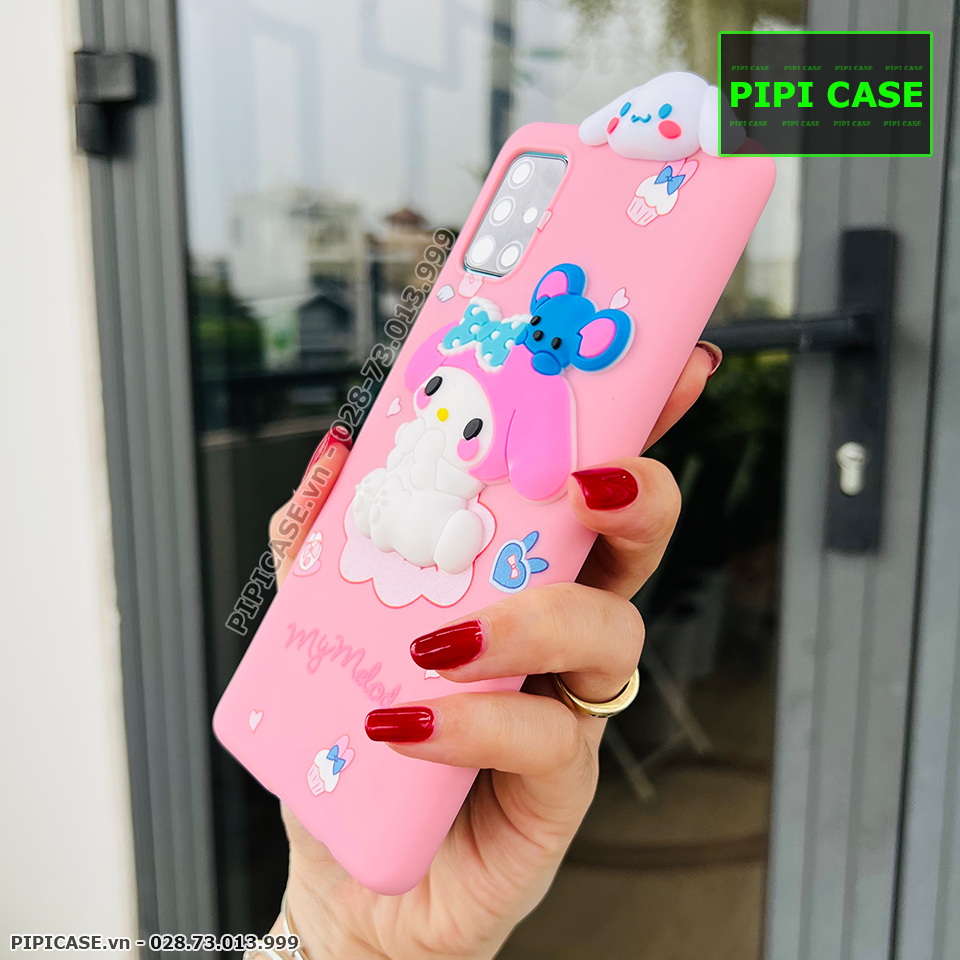 Ốp Lưng Samsung A71 - HH Bunny - Hồng