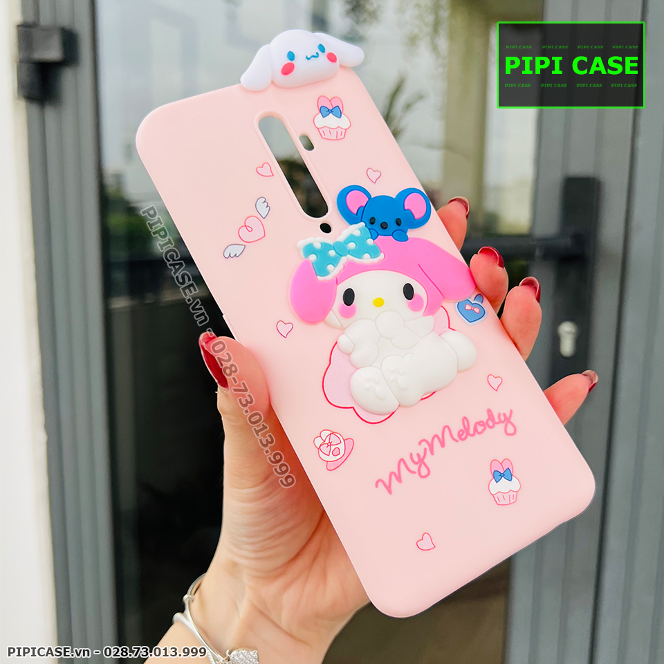 Ốp Lưng Oppo Reno 2F - HH Bunny - Hồng