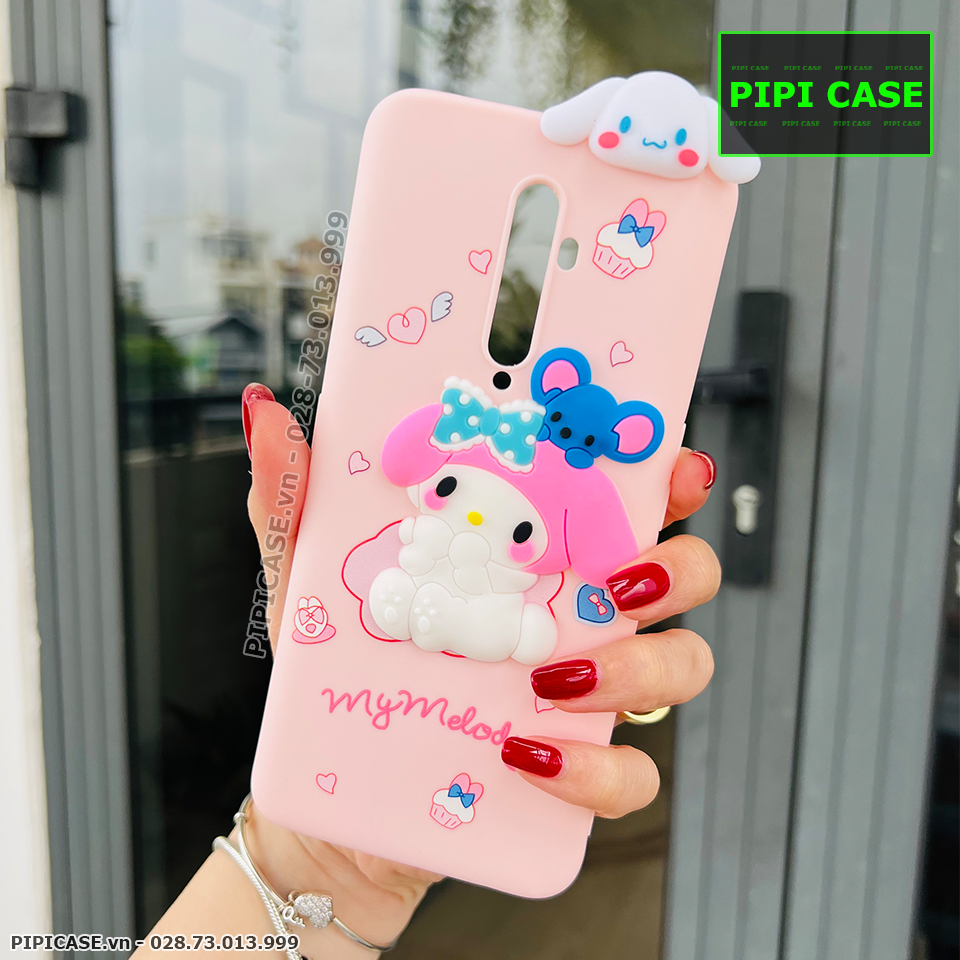 Ốp Lưng Oppo Reno 2F - HH Bunny - Hồng