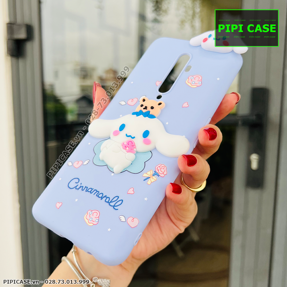 Ốp Lưng Oppo Reno 2F - HH Bunny - Xanh Nhạt