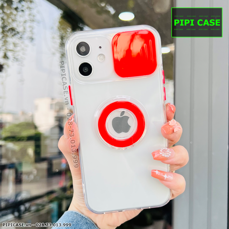 Ốp Lưng iPhone 12 - Pink Bear - Đỏ