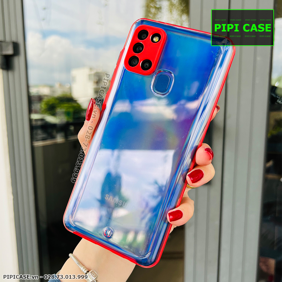 Ốp Lưng Samsung A21S - MiMin - Đỏ