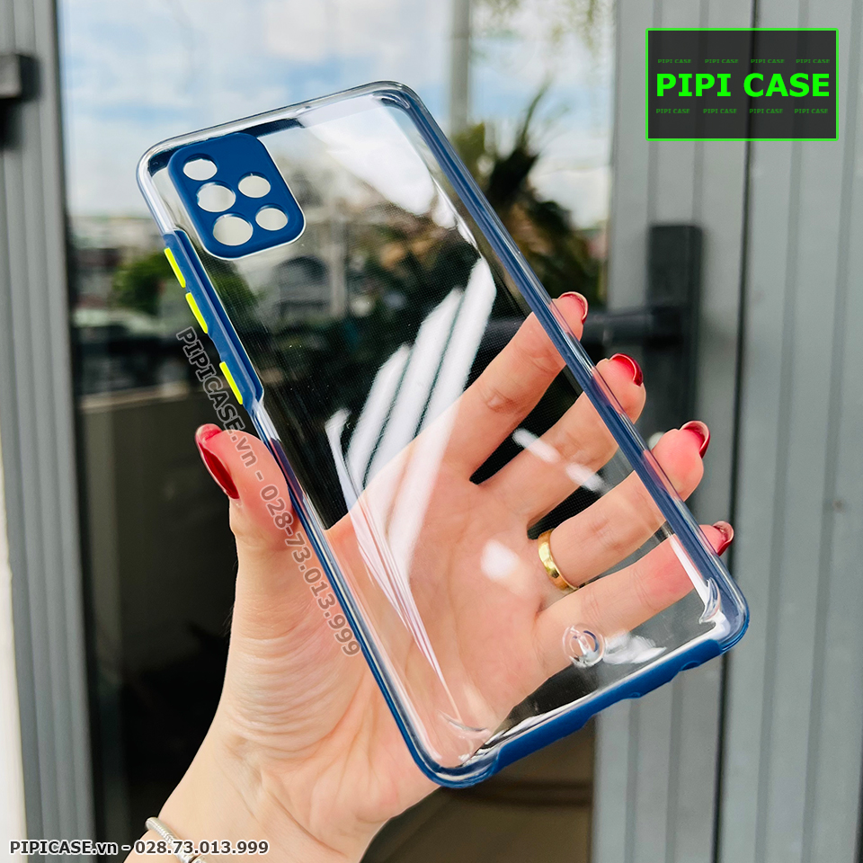 Ốp Lưng Samsung A51 - MiMin - Xanh Dương