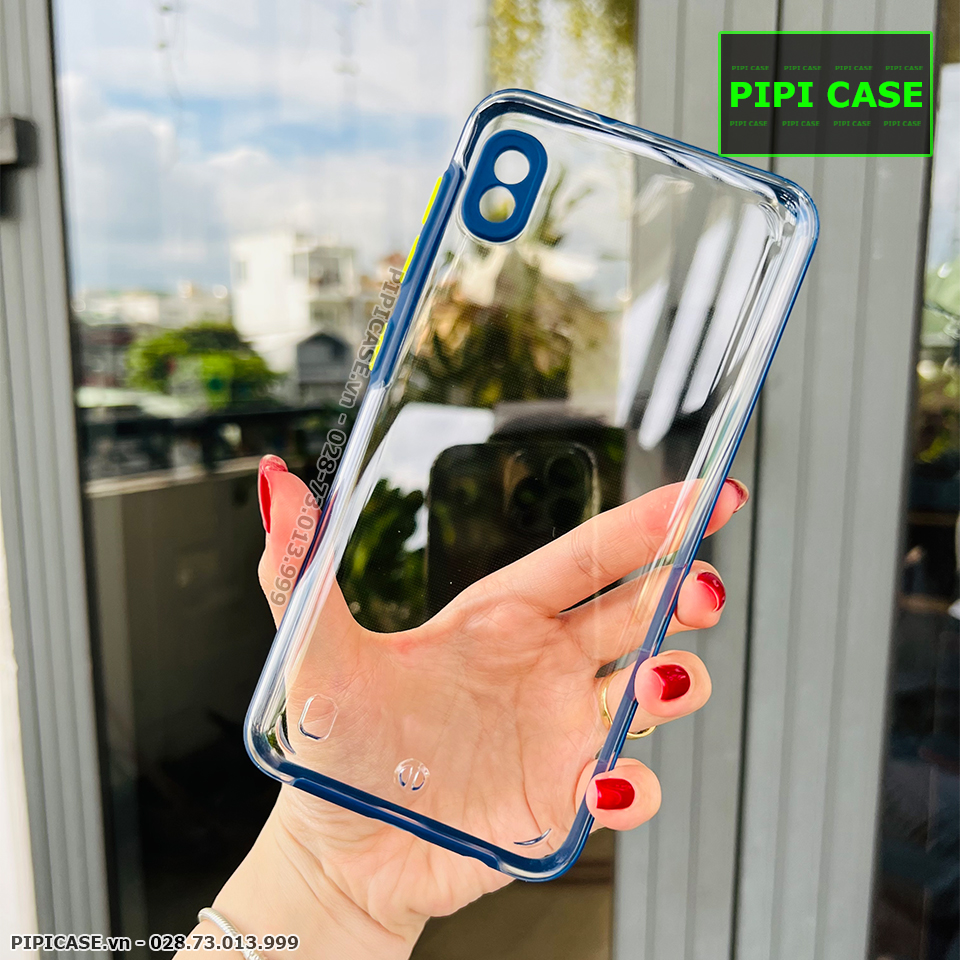 Ốp Lưng Samsung A10 - MiMin - Xanh Dương