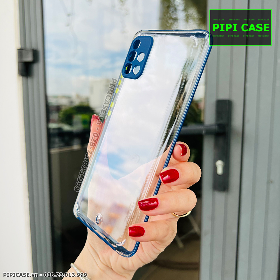 Ốp Lưng Samsung A51 - MiMin - Xanh Dương